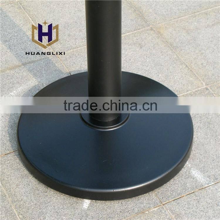 Cost effective composite table frame, composite plastic base, black table feet
