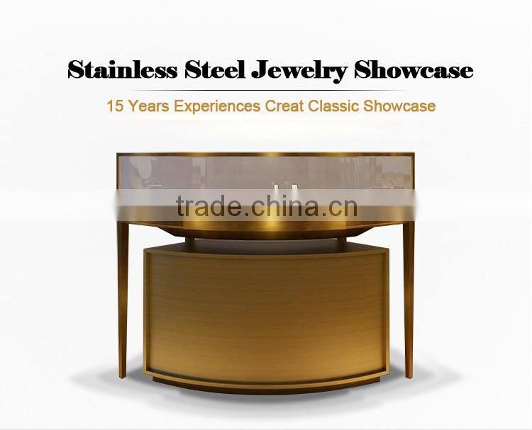 Wholesale Small Lighted Wood Mobile Tabletop Portable Jewelry Display Cases