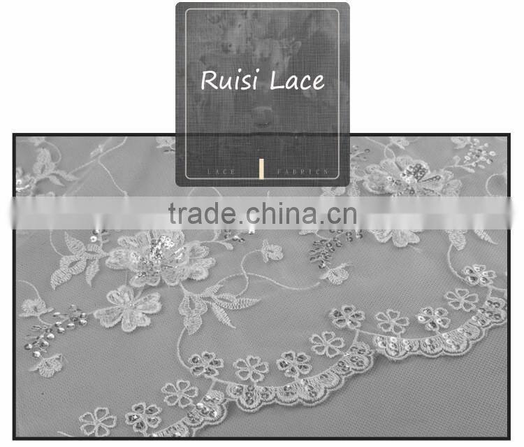 French lace wedding dress fabric