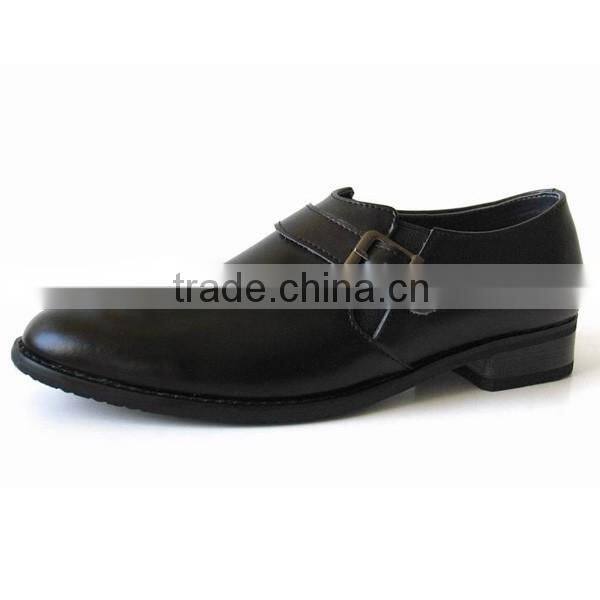 Wholesale Pointed Children Monk Strap Formal Traditional Leather Shoes