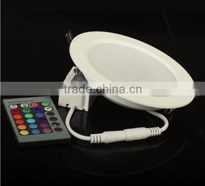 Ultrathin 5W 10W 24 ColorsTube Lamps RGB LED Ceiling Panel Down Light with Remote Controller