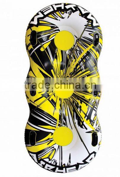 Heavy duty inflatable snow tubes 2 persons snow sled