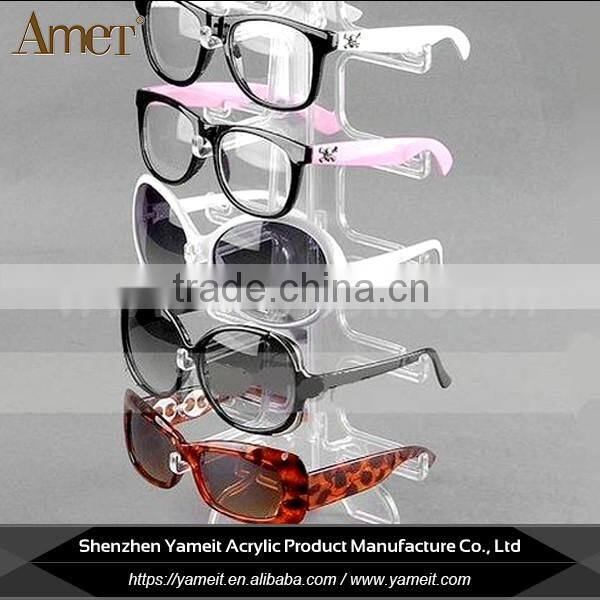 China factory custom shape clean acrylic eyewear display cabinet