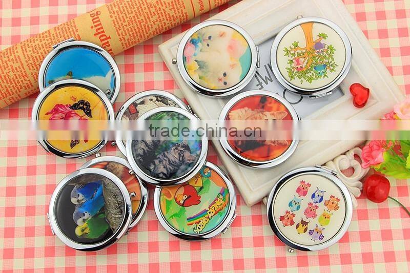 souvenir makeup metal pocket mirror
