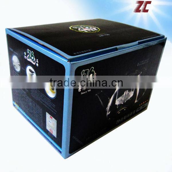One Piece Foldable Cardboard Paper Box with PVC Window