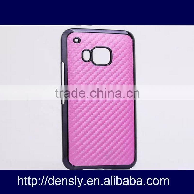 mobile phone pc +leather Metal mobile phone case for HTC ONE M9