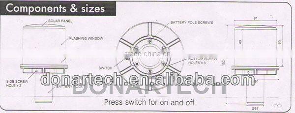 solar powered warning light