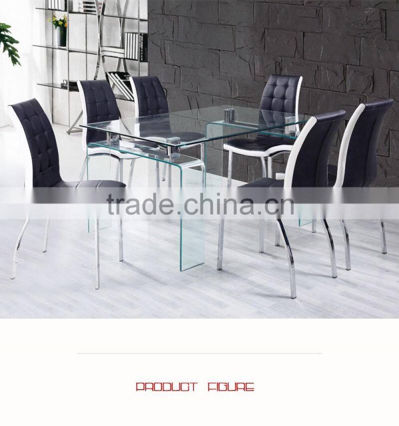 Glass Dining Table General Used Dining Room Furniture