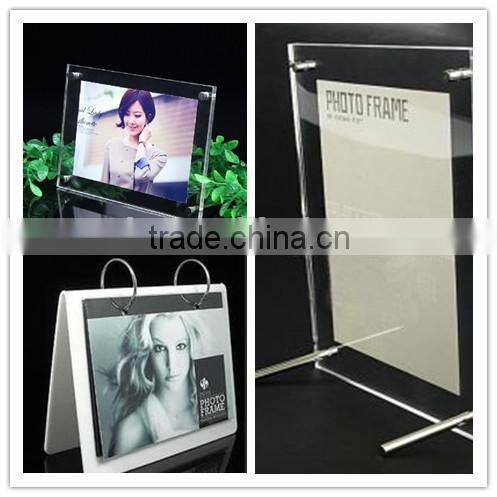 high quality acrylic office square business name card holder note holder