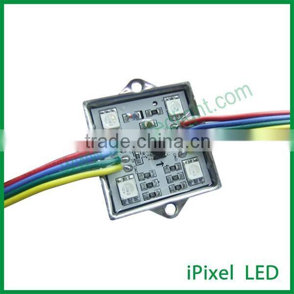4LED ws2801 metal case 5050 LED sqaure rgb Pixel module
