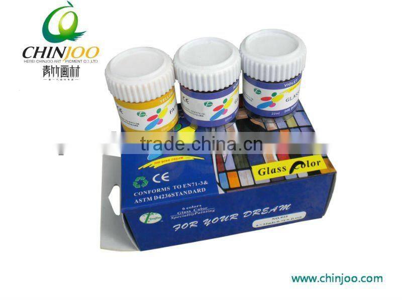 6colors 22ml Glass paint