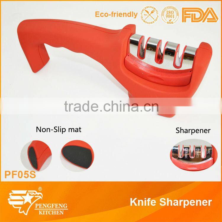Kitchen knife sharpener suitable for ceramic and steel knife