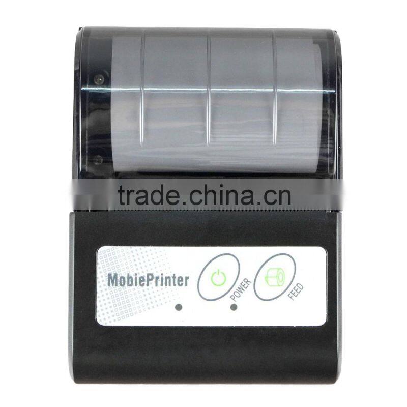2015 Mobile Portable 58mm Thermal Receipt Printer Bluetooth Wireless Mini Printers Impressora for Android/IOS Black