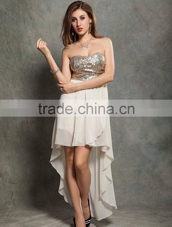 Elegant ladies party wear new fashion long dresses evening