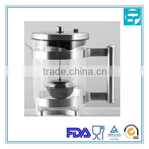 750ml borosilicate glass teapot with stainless steel infuser