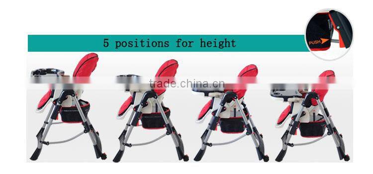 EN14988 CE approved baby high chair metal chair