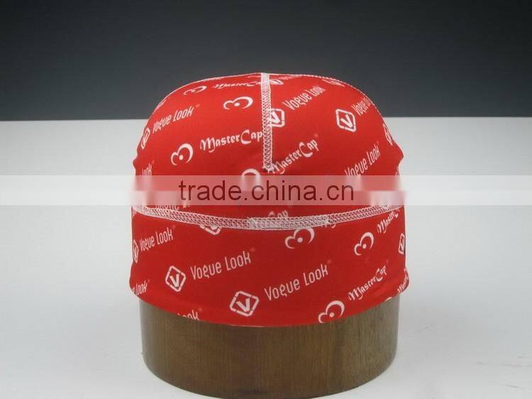 red print swimming cap