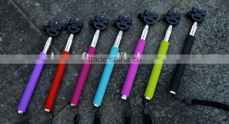 Extendable Self Portrait Selfie Handheld Stick Monopod With Smartphone Adajustable Holder For Phone Camera