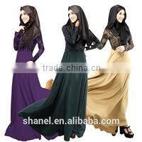 2016 latest design chiffon muslim women tops islamic tops blouse