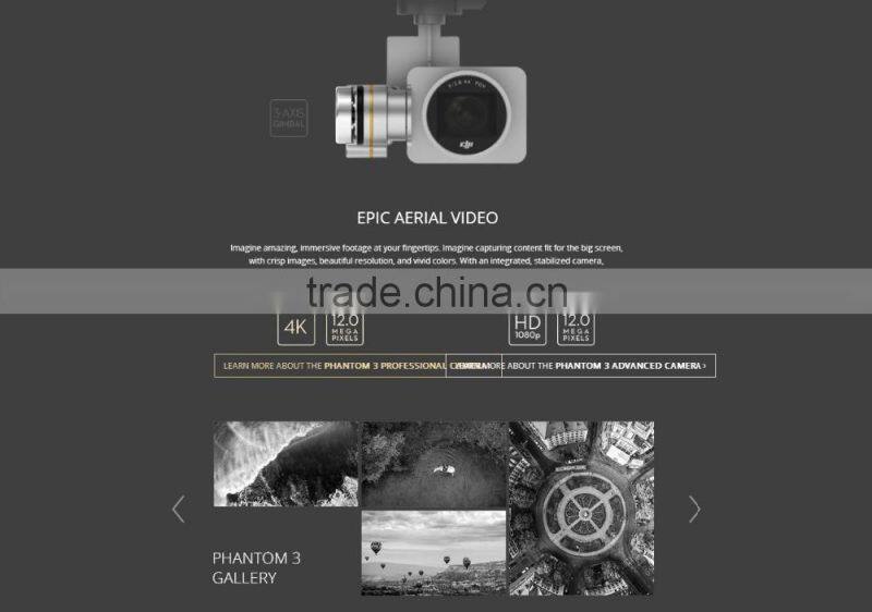 DJI Phantom 3 Professional RTF GPS System Drone With 4K HD Camera with Hardshell Bag Backpack Case FPV Quadcopter Dron drones