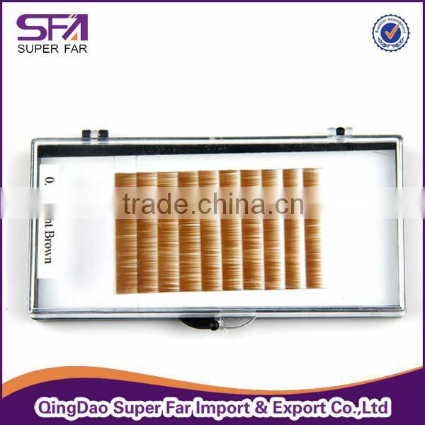 hot sale Korean quality private label custom packaging silky mink eyebrow extension