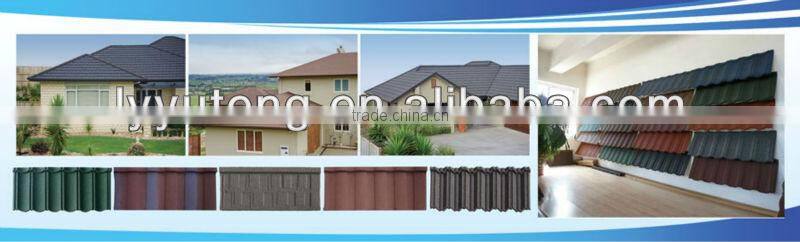 lowest price colorful stone coated metal roof tile production line