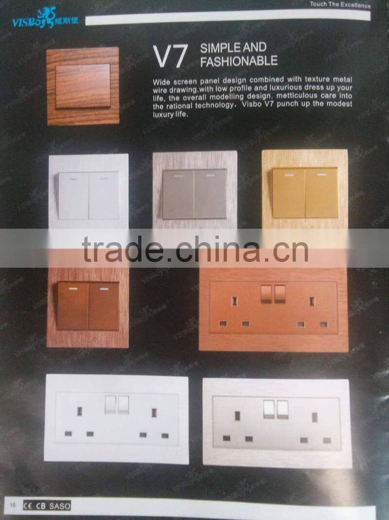 Hot Product PC Material Electric Satellite TV Wall Socket
