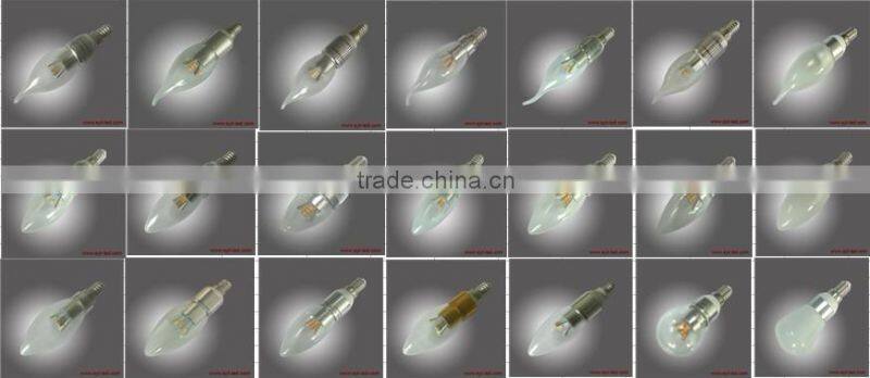 High quality&Low price UL CUL EMC ETL dimmable 5w 360 degree E12/E14/E17/B15 LED candle light bulb