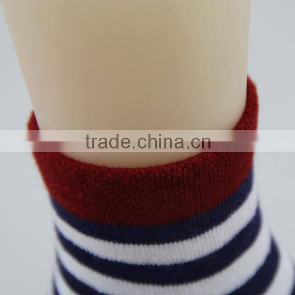 GSC-43 Hot sale sample style cotton striped design school children socks