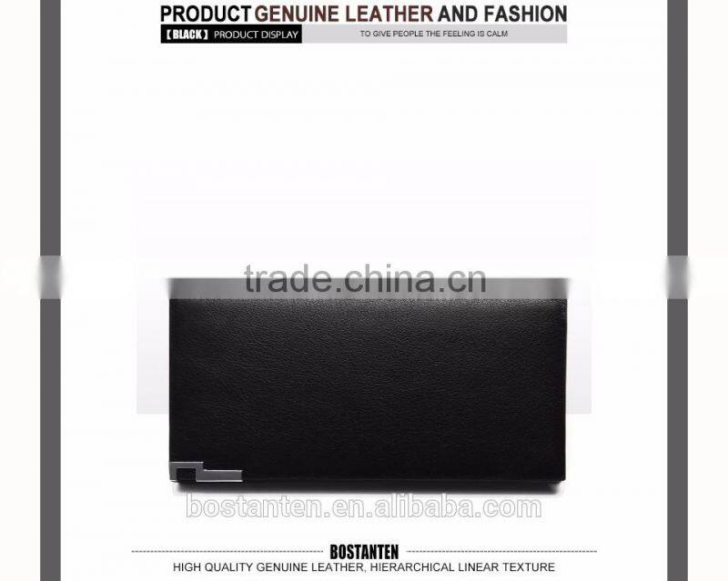large men long purse wallet clutch bag leather black color