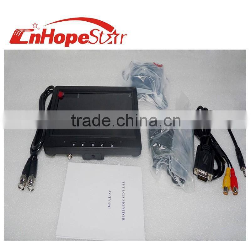 wall mount desktop 7" used tft lcd color tv monitor for bus