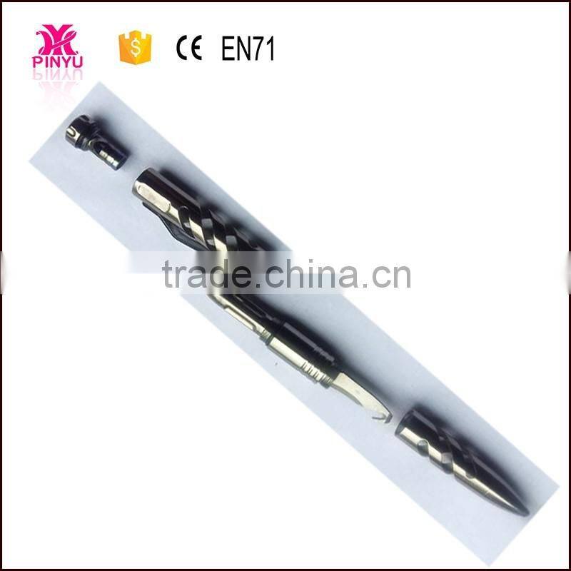 Titanium car door open glass breaker pocket survival tool tactical ball pen as personal self defense products