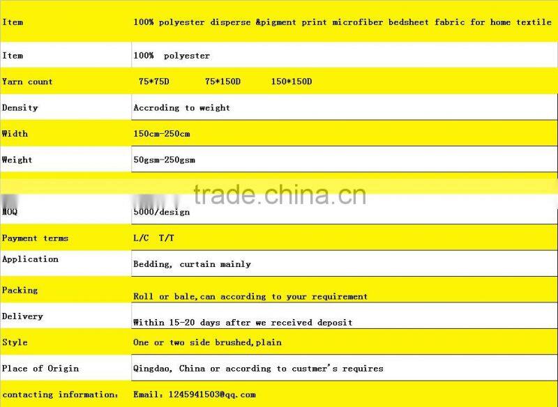 polyester printed fabric hometextile 6