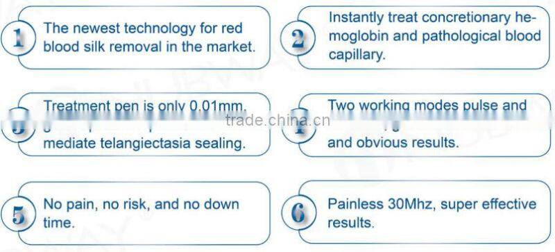 2016 30M HZ High Frequency RBS100 Spider Vein Removal machine / Vascular Removal Machine