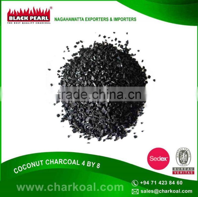 100% Natural 4x8 Mesh Coconut Shell Charcoal at Cheap Price