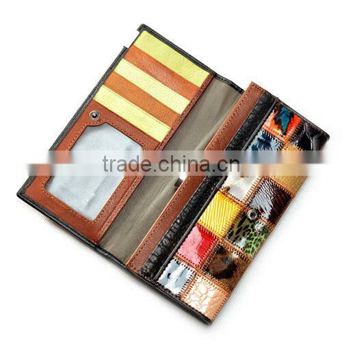 2014 Ladies Women Fashion Ladies Creative Genuine Leather Wallet/Card Holder/Clutch (BHW001)