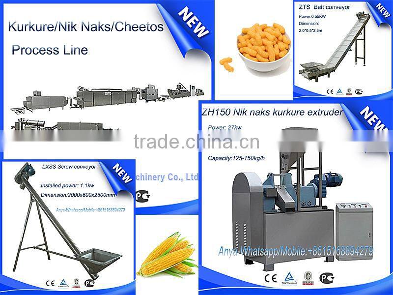 High Quality Professional Kurkure snacks food makes machine/Extruder/Equipment