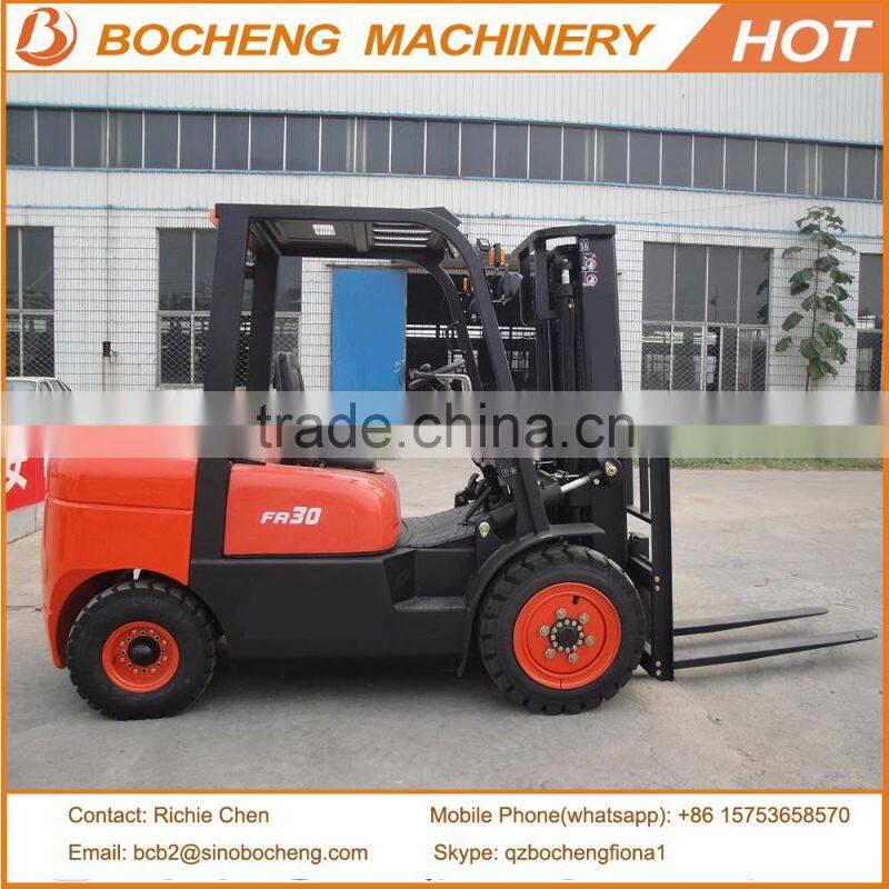 3Ton Diesel Forklift Truck with Lifting Height 3000mm Made in China