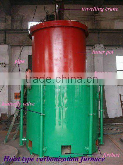 High efficiency wood carbonization furnace
