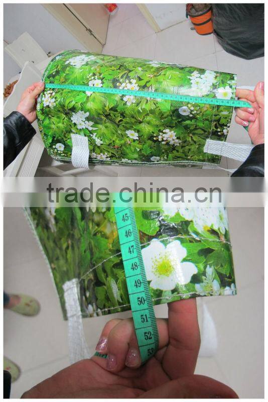 standing pp garden bag with 3 handles