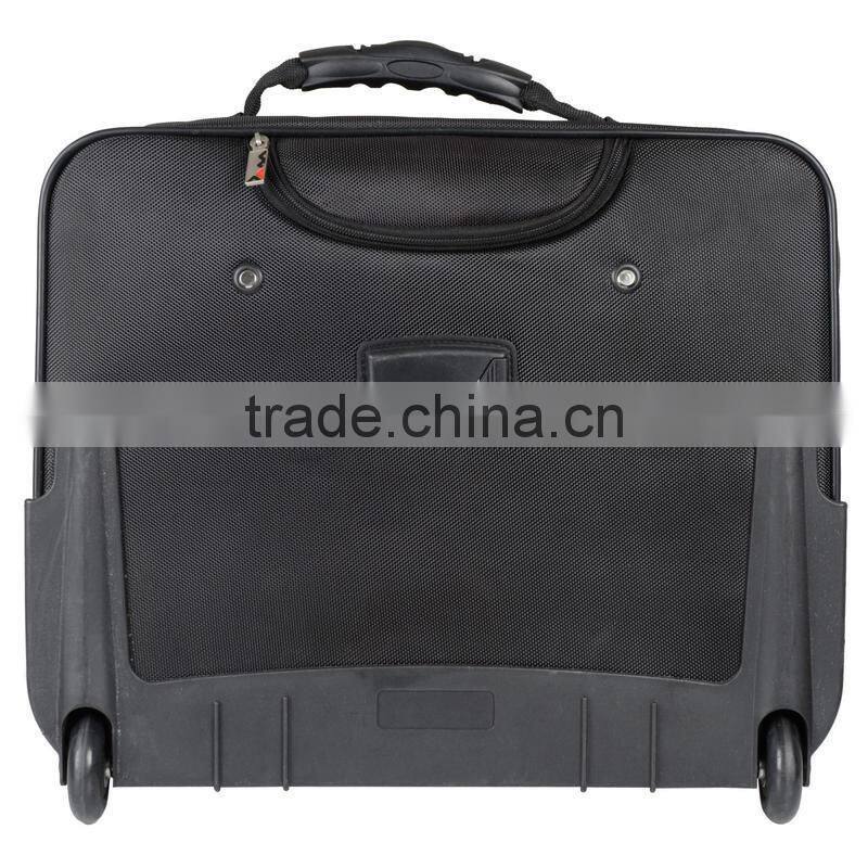 Executive Business Trolley Laptop Clothes Overnight Bag Travel Case Black New