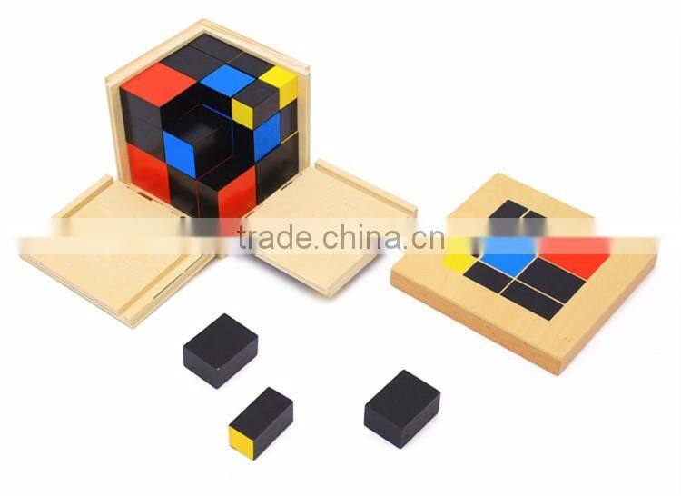 Preschool Training Learning Toys Montessori Trinomial Cube Math education