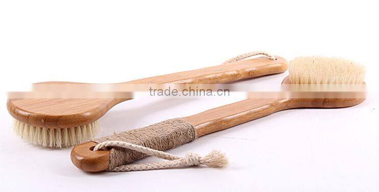 United States best popular bamboo scrubbing back bath brushes