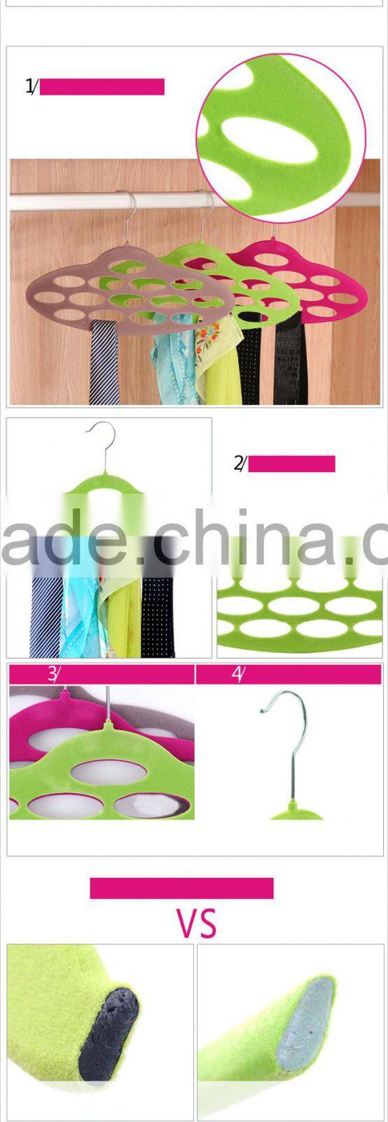 Home Organization Clothes Hangers Chrome Scarf Organizer Purse Design