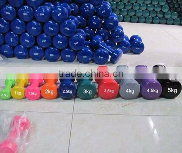 China cast iron hex dumbbells for weight lifting