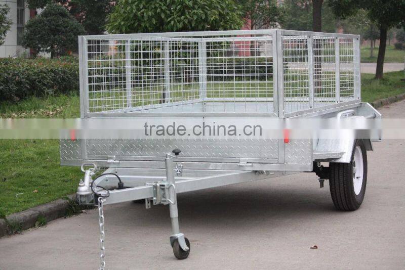 Professional manufactural fully welded Cage Trailer with Ramp (8x5'/ADR/Hot dip Gal) 2016
