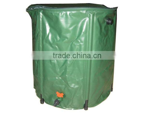 Portable Rain Barrel 50 Gallon Collapsible Outdoor Garden Water Collector Spout