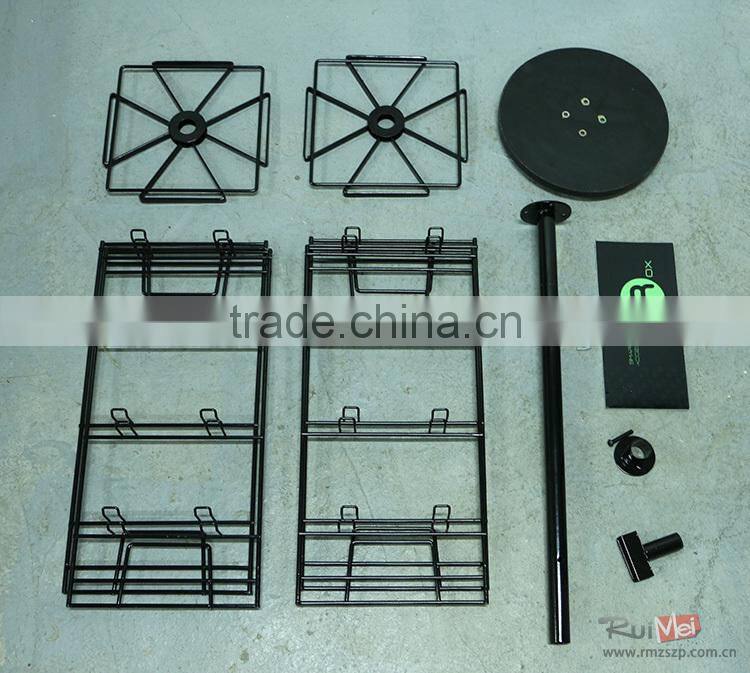 4-side metal rotating mobile phone accessory display/store furniture