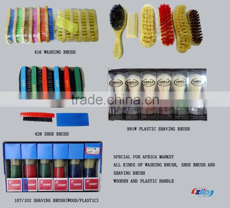 414 Wooden shoe brush (washing brush)