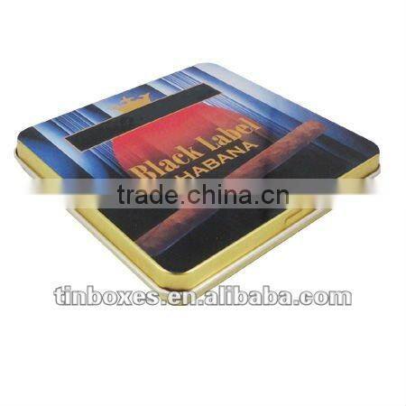 small hinge wholesale tinplate cigar box